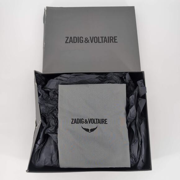 ZADIG & VOLTAIRE Ride Patent Leather Ecru & Black Chelsea Boots - Size 39 - NIB - Picture 11 of 15